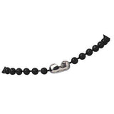 Solid Color ( Black) Plastic Beaded Neck Chain 30" 4mm Bead PN: 2130-4051