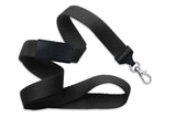 Black 5/8" (16 mm) Breakaway ID Card Lanyard with Trigger Snap Swivel Hook. PN: 2138-3601
