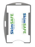 SkimSAFE™ RFID Single Grey Shielded Badge Holder Vertical