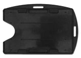 Rigid Dual Sided Card Holder, Black Vertical/Horizontal 153169