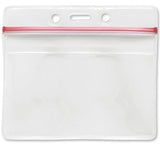 Clear Vinyl Resealable Horizontal Badge Holder 1815-1010