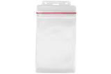 Clear Vinyl Vertical Badge Holder With Resealable Top 1815-1112