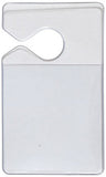 Clear Rigid Vinyl Vertical Hang Tag Holder 1840-3600