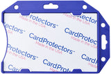 CardProtector™ Blue Rigid RFID Shielded One-Card Holder Horizontal
