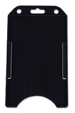 Black Vertical Open-Face Rigid Plastic Card Holder 1840-8161