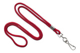 Red Round 1/8" Standard Lanyard with Swivel-Hook 2135-3006