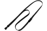 Black 3/8" Lanyard w/ Wide Plastic Hook 2137-4744
