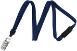 Navy Blue Breakaway Lanyard with Bulldog Clip 2137-6003 CLEARANCE