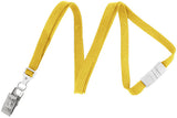 Yellow Breakaway Lanyard with Bulldog Clip 2137-6009 CLEARANCE