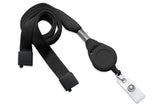 Black 5/8" Lanyard Badge Reel Combo 2138-7001