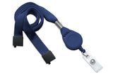 Navy Blue 5/8" Lanyard Badge Reel Combo 2138-7003