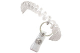 Clear Wrist Coil with Clear Vinyl Strap and 7/8" Split Ring 2140-6200