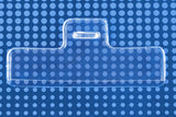 504-HC2 Clear Vinyl Horizontal Half-Card Holder With Slot