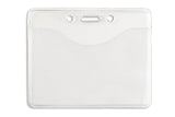 Premium Anti-Print Transfer Clear Vinyl Horizontal Badge Holder 506-T1J