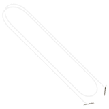 White Elastic Neck Cord EB-1W-WHITE