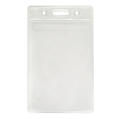 506-24FS Clear Vinyl Vertical Badge Holder with Fold-Over Flap, 2.3" x 3.48" PN: 506-24FS