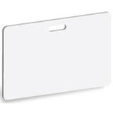 White PVC Cards w/ Long Side Slot