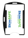 SkimSAFE™ RFID Dual Black Shielded Badge Holder Vertical