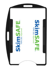 SkimSAFE™ RFID Single Black Shielded Badge Holder Vertical