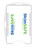 SkimSAFE™ RFID Single Clear Shielded Badge Holder Vertical