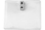 Clear Vinyl Horizontal Badge Holder With 2-hole Clip 1810-1300