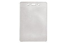 Clear Vinyl Vertical Gov't/Military Card Size Badge Holder With Slot & Chain Holes 1815-1300