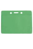 Green Horizontal Vinyl Color-Back Badge Holder 1820-2004