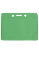 Green Horizontal Vinyl Color-Back Badge Holder 1820-2004