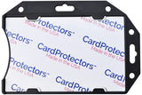 CardProtector™ Black Rigid RFID Shielded One-Card Holder Horizontal