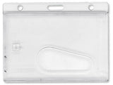 Frosted Horizontal Rigid Plastic Card Holder 1840-6000