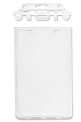 Clear Vertical Permanent Locking Plastic Card Holder 1840-6045