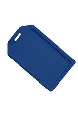Blue Rigid Plastic Luggage Tag Holder 1840-6202