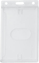 Clear Rigid Plastic Side-Load Vertical Card Holder 153186