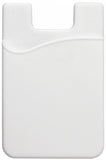 White Silicon Cell Phone Wallet 1860-5008