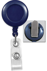 Blue Badge Reel with Clear Vinyl Strap & Spring Clip 2120-4702