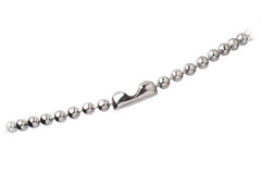 30" Nickel-Plated Steel Beaded Neck Chain 2125-1500