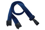 Navy Blue Recycled PET 5/8" Lanyard with "no-twist" Wide Plastic Hook 2137-2064