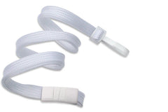 White 3/8" Lanyard with Narrow Plastic Hook 2137-4125