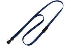 Navy Blue 3/8" Lanyard with Wide Plastic Hook 2137-4746