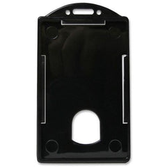 Black Rigid Plastic Vertical Card Holder BAU-68320